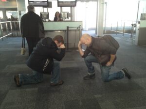 Tebowing in the Airport